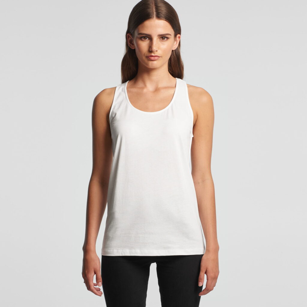 AS Colour 4044S Femal Racerback Balance Singlet Custom Wholesale Print Dropship Fulfillment Model POD Front