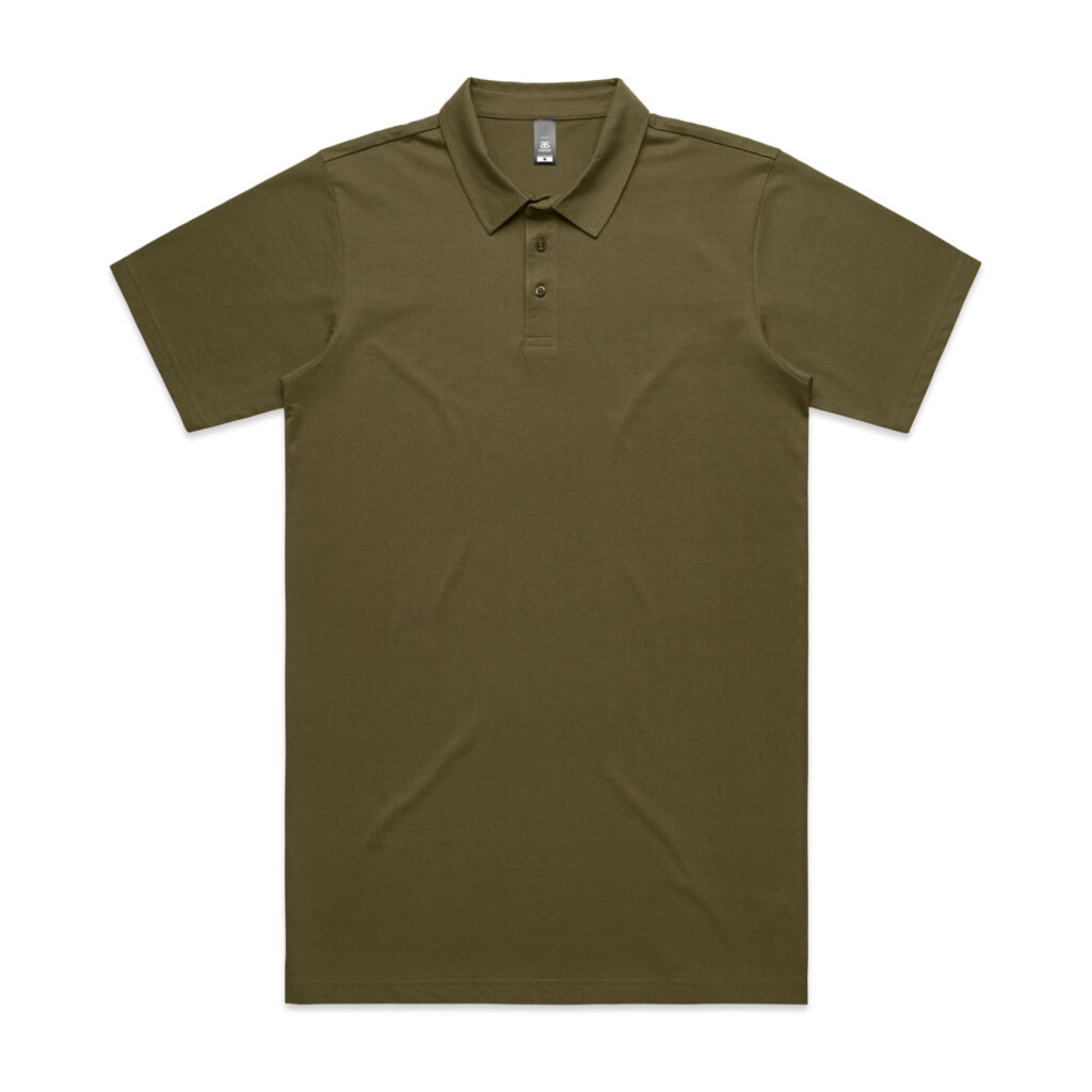 AS Colour Mens Chad Polo Custom Wholesale Print Dropship Fulfillment POD Army Front