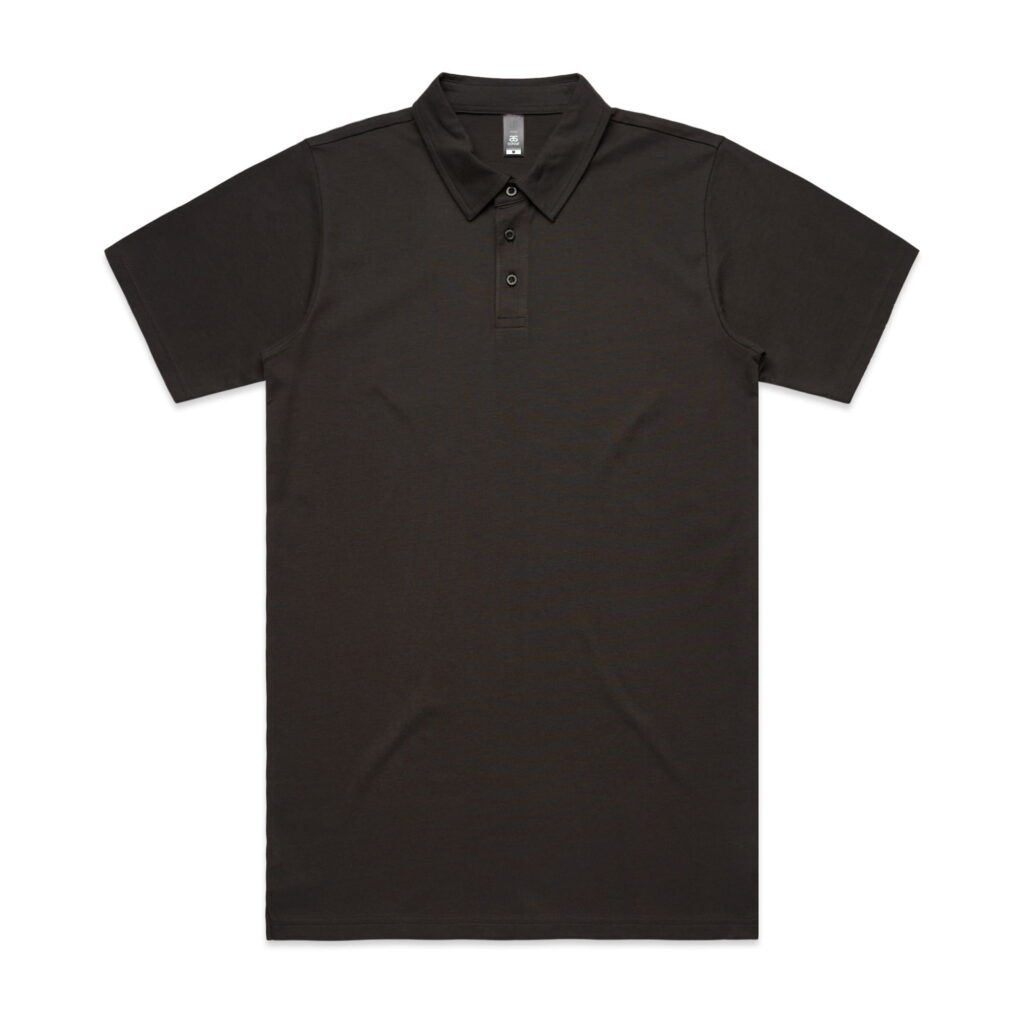 AS Colour Mens Chad Polo Custom Wholesale Print Dropship Fulfillment POD Coal Front