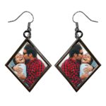 Diamond Metal Earring Double Cover